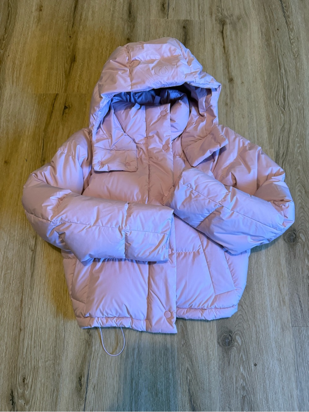 Lululemon cropped puffer jacket light pink - Picture 5 of 5